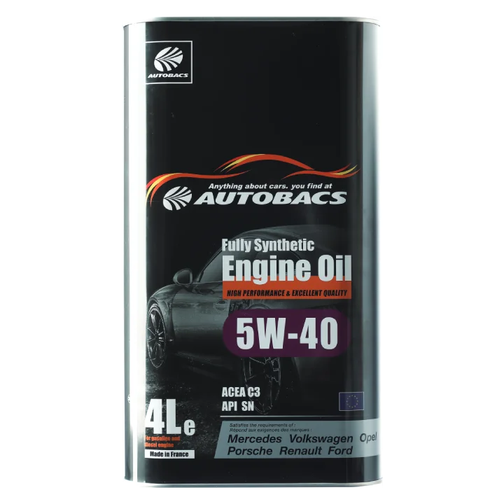 Fully Synthetic For European Cars 5W-40 ACEA C3 / API SN